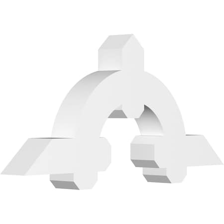 Ekena Millwork Ericson Architectural Grade PVC Gable Bracket, 36"W x 16 1/2"H x 4"D x 4"F, 11/12 Pitch GBP036X17X0404ERI00